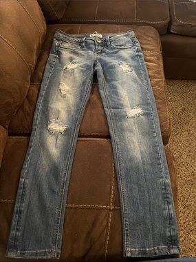 Dollhouse Medium Wash Distressed Jeans